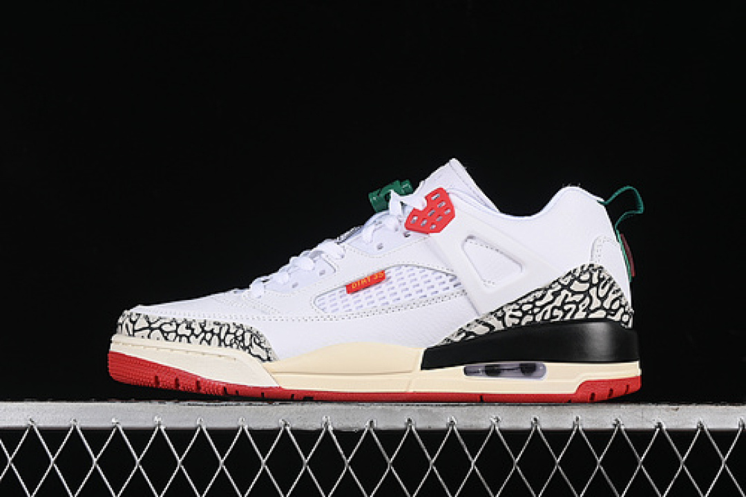 Jordan [315371-125]-[JORDAN SPIZIKE LOW WHITE/VARSITY RD-CEMENT GREY]-[WOMAN:36-39]-[MAN:40-47.5], photo 1