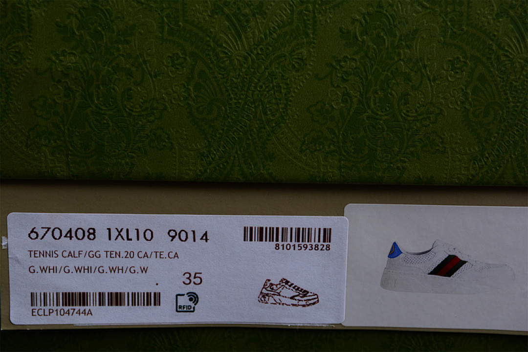 Chanel [GU*CCI SCREENER GG HIGH-TOP SNEAKER WHITE/WHITE/BLUE]-[WOMAN:35-39]-[MAN:40-44] - Image 2