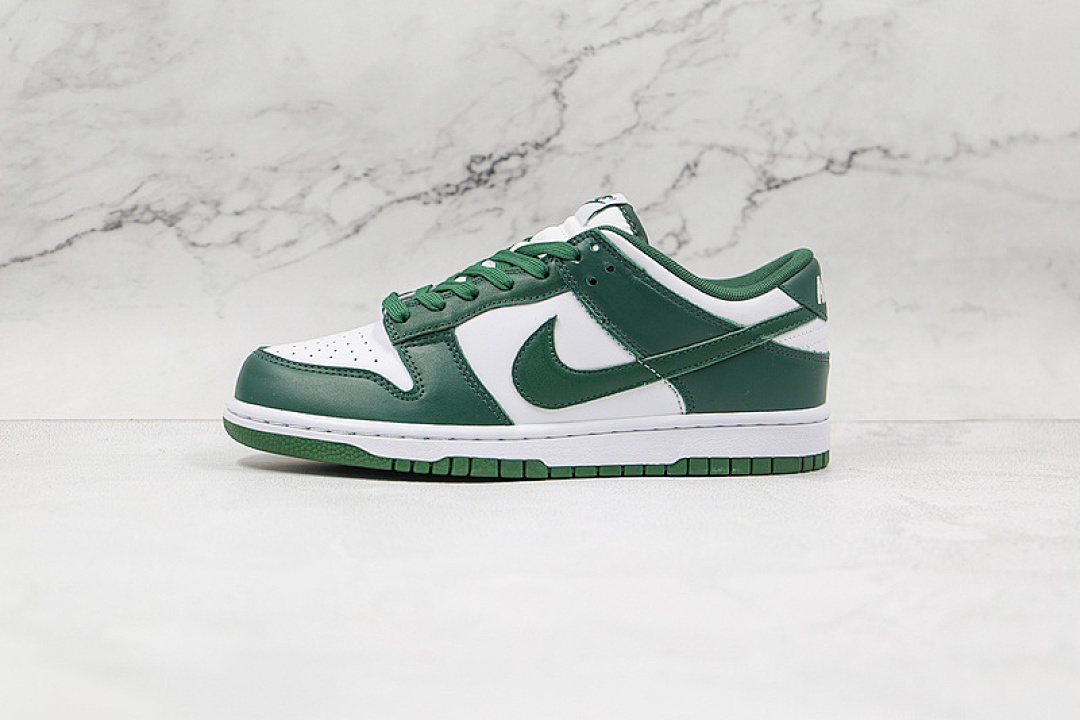 Unbranded [DD1391-101]-[SB DUNK LOW MICHIGAN STATE WHITE/TEAM GREEN/WHITE/TOTAL ORANGE]-[UNISEX:36-47], photo 1