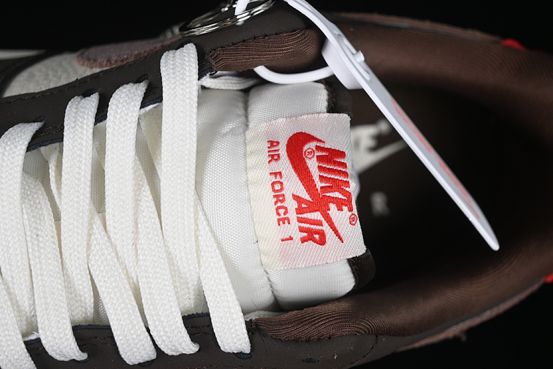 Nike [KK1988-057]-[AIR FORCE 1 07 LOW WHITE/GREY/BROWN/RED]-[WOMAN:36-39]-[MAN:40-45] - Image 9