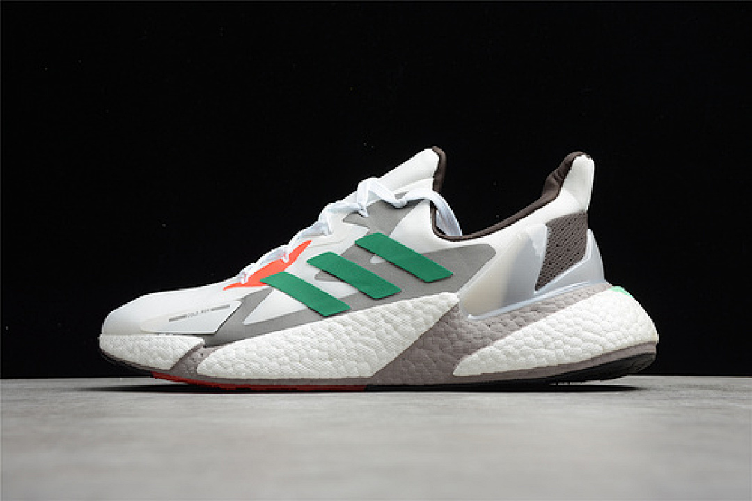 Unbranded [G54880]-[X9000L4 C.RDY SHOES CLOUD WHITE/GREY/GREEN-ORANGE]-[WOMAN:36-39]-[MAN:40-45], photo 1