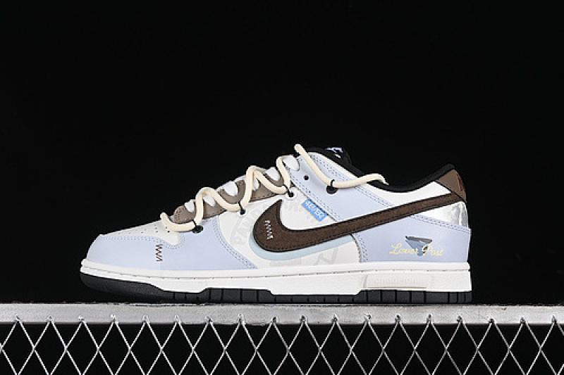 Off-White Nike SB DUNK LOW OFF WHITE/BLUE/BROWN · DD1391-100, photo 1