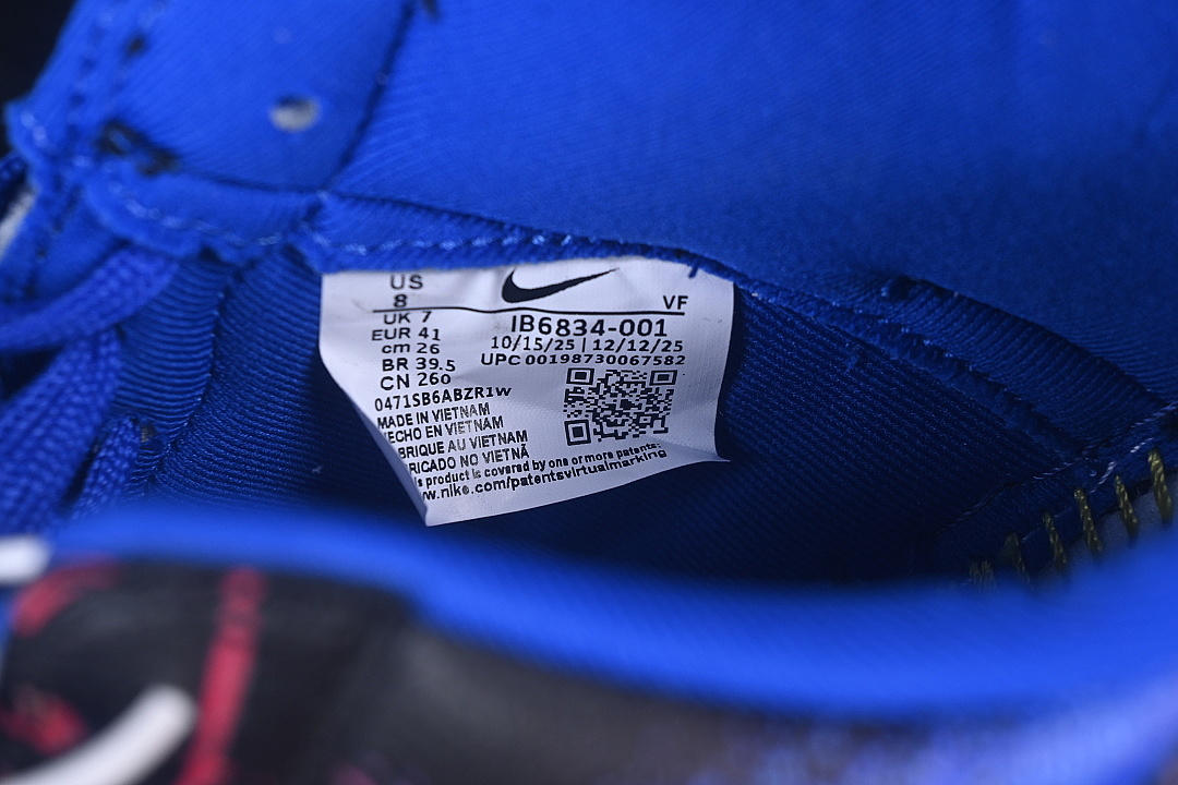 Nike [IB6834-001]-[AIR FORCE 1 07 LOW CASUAL SNEAKERS DARK BLUE/BLACK]-[WOMAN:36-39]-[MAN:40-45] - Image 5