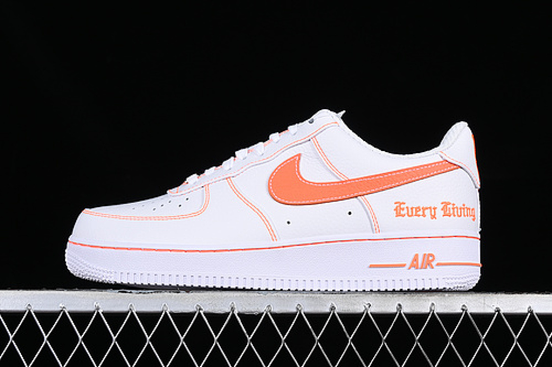 Nike Nike VLONE AIR FORCE 1 07 LOW WHITE/ORANGE · AA5360-100, photo 1