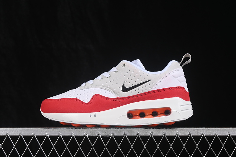 Nike AIR MAX 1 AIR CUSHIONED RUNNING SHOES RED/WHITE · DQ3989-001, photo 1