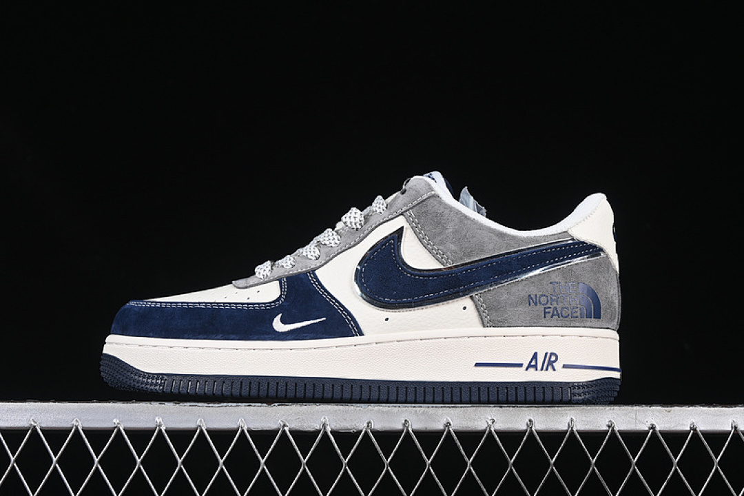 Nike [XZ6188-975]-[AIR FORCE 1 07 LOW WHITE/GREY/BLUE]-[WOMAN:36-39]-[MAN:40-45] - Image 2