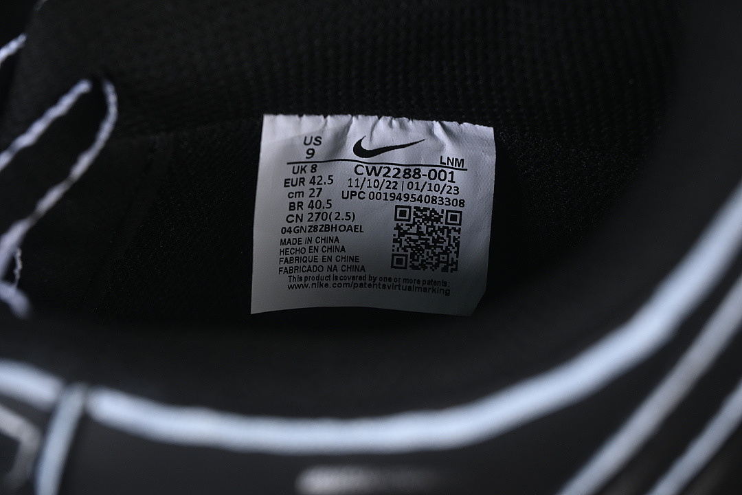 Nike [CW2288-001]-[AIR FORCE 1 07 LOW CASUAL SNEAKERS BLACK/WHITE/BLACK]-[WOMAN:36-39]-[MAN:40-45] - Image 6
