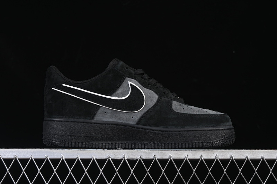 Nike [ZH0316-134]-[AIR FORCE 1 07 CASUAL SNEAKERS DARK GRAY/BLACK]-[WOMAN:36-39]-[MAN:40-45] - Image 15