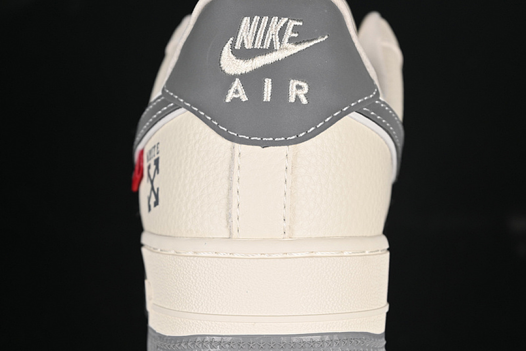 Nike [KJ1688-004]-[AIR FORCE 1 07 LOW OFF-WHITE WHITE/GREY]-[WOMAN:36-39]-[MAN:40-45] - Image 7