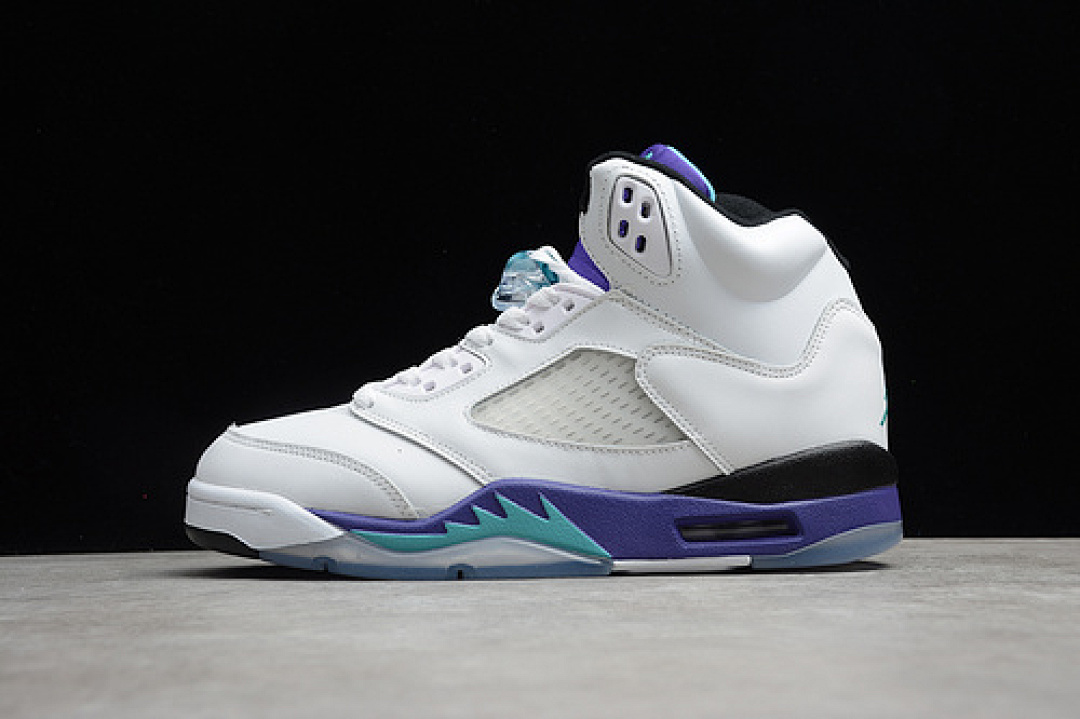 Jordan [AV3919-135]-[AIR JORDAN 5 FRESH PRINCE WHITE/GRAPE ICE-BLACK-NEW EMERALD]-[UNISEX:36-46], photo 1