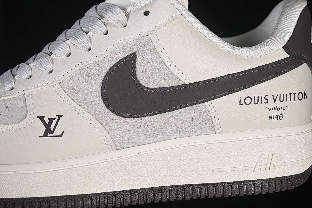 Nike [DN1688-816]-[AIR FORCE 1 07 LOW CASUAL SNEAKERS WHITE/GREY]-[WOMAN:36-39]-[MAN:40-45] - Image 8