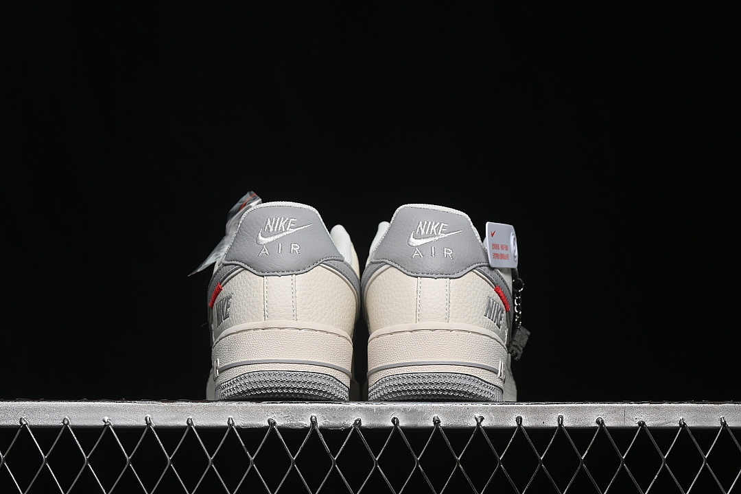 Nike [DN9688-102]-[AIR FORCE 1 07 LOW CASUAL SNEAKERS WHITE/GREY/WHITE]-[WOMAN:36-39]-[MAN:40-45] - Image 13
