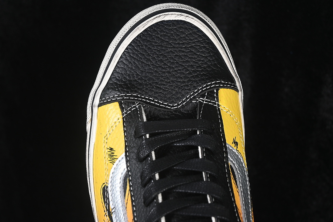 Unbranded [VN000D9RCJK]-[OLD SKOOL CASUAL SKATE SHOES BLACK/YELLOW/RED]-[WOMAN:35-39]-[MAN:40-44] - Image 8