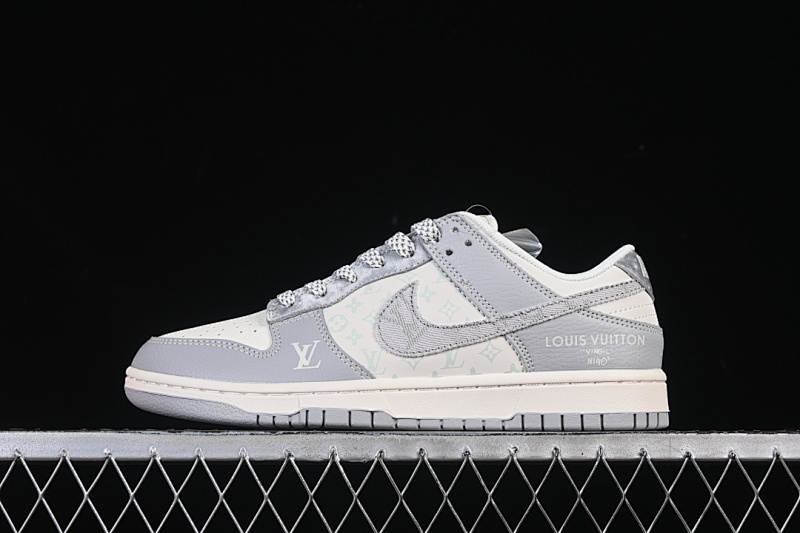 Nike DUNK LOW CASUAL SNEAKERS LIGHT GRAY/WHITE · XS6089-629, photo 1