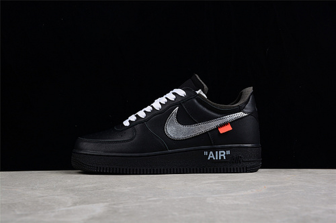 Nike Nike OW X AIR FORCE 1 LOW 07 MOMA BLACK/METALLIC SILVER · AV5210-001, photo 1