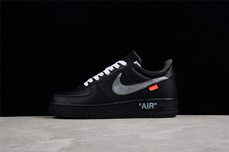 Nike Nike OW X AIR FORCE 1 LOW 07 MOMA BLACK/METALLIC SILVER · AV5210-001, photo 1