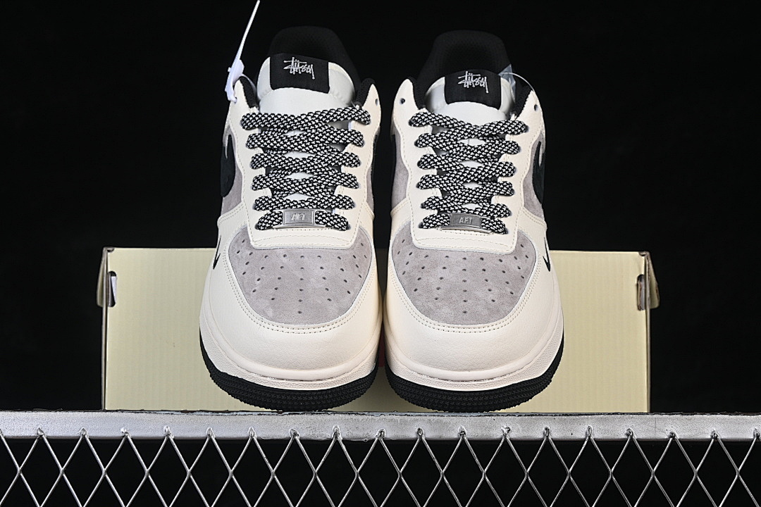 Nike [XD9314-617]-[AIR FORCE 1 07 LOW WHITE/GREY/BLACK]-[WOMAN:36-39]-[MAN:40-45] - Image 13