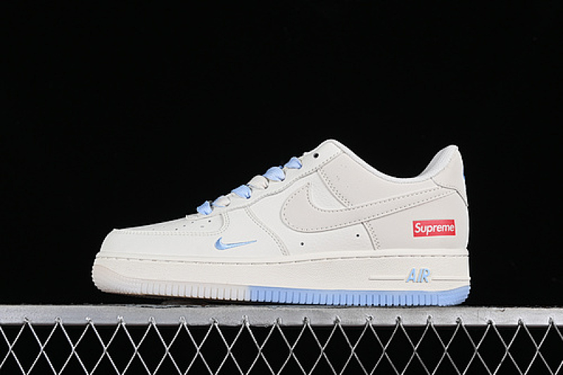 Nike Nike AIR FORCE 1 07 LOW SUPREME WHITE/BLUE/GREY · BB9599-202, photo 1