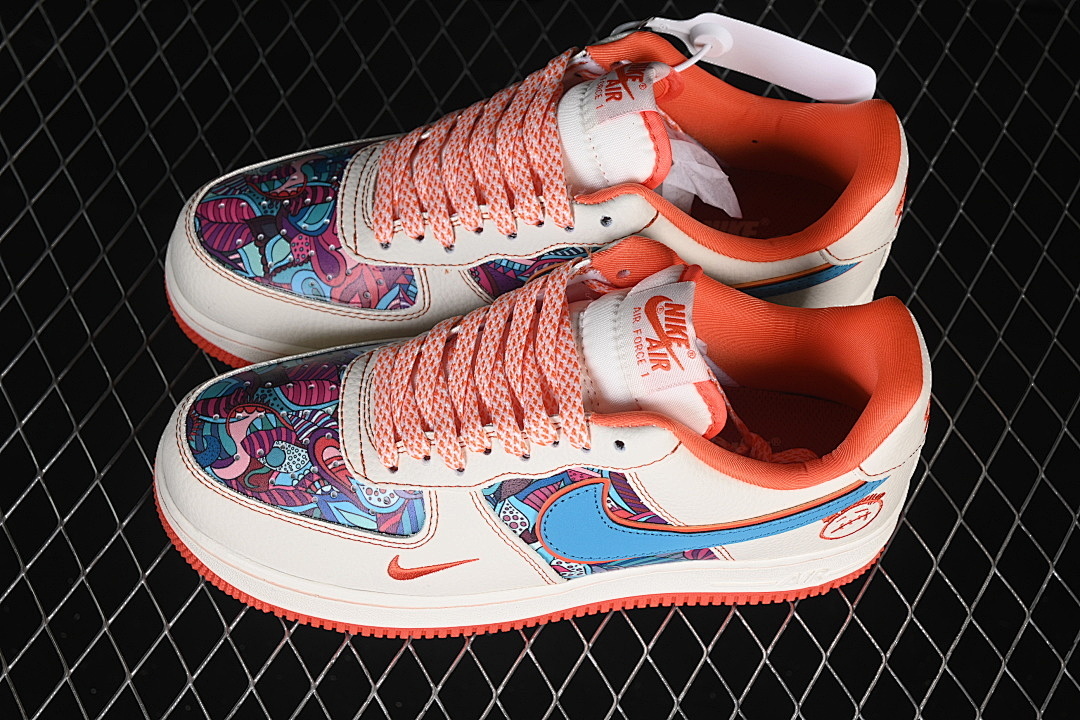 Nike [XL1979-125]-[AIR FORCE 1 07 LOW CASUAL SNEAKERS RED/WHITE/BLUE]-[WOMAN:36-39]-[MAN:40-45] - Image 10