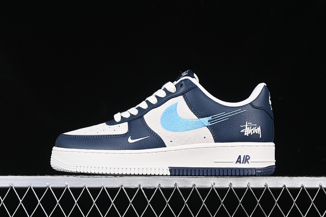 Nike [DM6688-021]-[AIR FORCE 1 07 LOW WHITE/BLUE]-[WOMAN:36-39]-[MAN:40-45] - Image 2