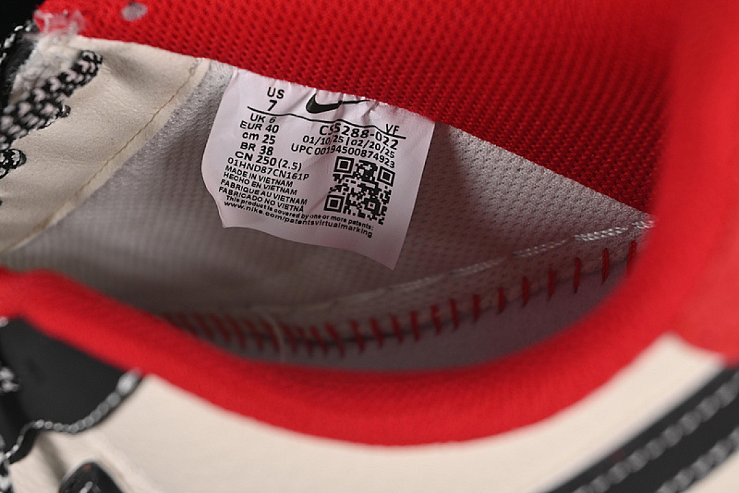 Nike [CS5288-022]-[AIR FORCE 1 7 LOW LV WHITE/RED/BLACK]-[WOMAN:36-39]-[MAN:40-45] - Image 6