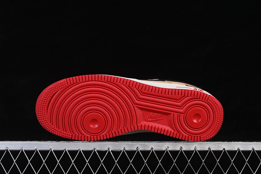 Nike [NH0601-525]-[AIR FORCE 1 07 LOW CASUAL SNEAKERS BROWN/WHITE/RED]-[WOMAN:36-39]-[MAN:40-45] - Image 15