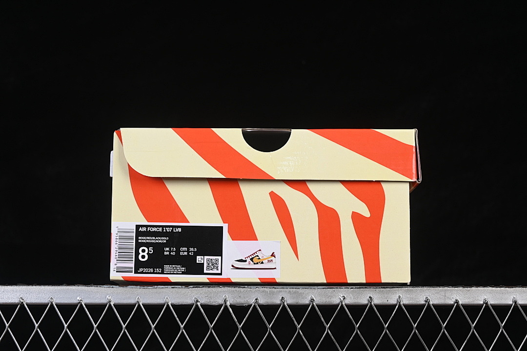 Nike [JP2026-152]-[AIR FORCE 1 07 LOW WHITE/BLACK/YELLOW/WINE RED]-[WOMAN:36-39]-[MAN:40-45] - Image 12