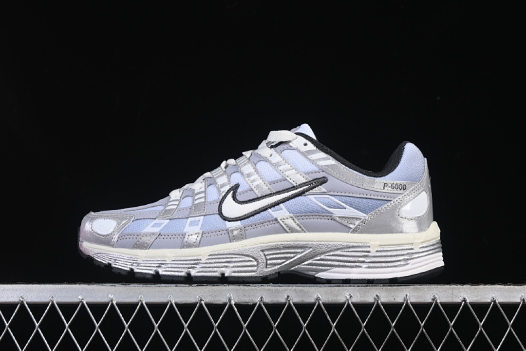 Nike Nike P-6000 PRM RETRO CASUAL DAD SHOES GREY/WHITE/BLUE · IH4465-095, photo 1