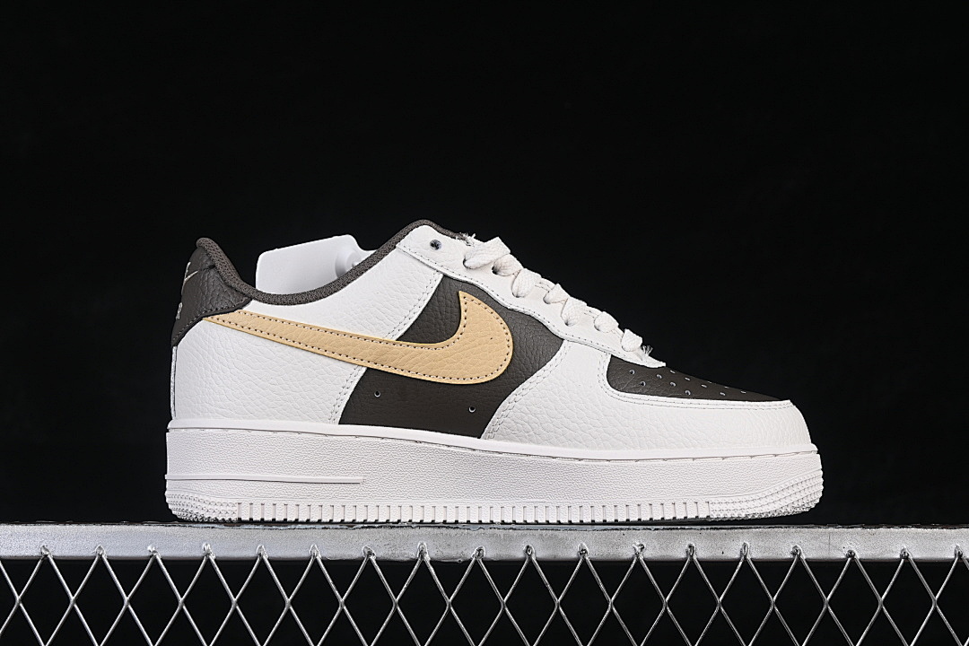 Nike [IR0796-030]-[AIR FORCE 1 07 LOW CASUAL SNEAKERS WHITE/BLACK/YELLOW]-[WOMAN:36-39]-[MAN:40-45] - Image 16