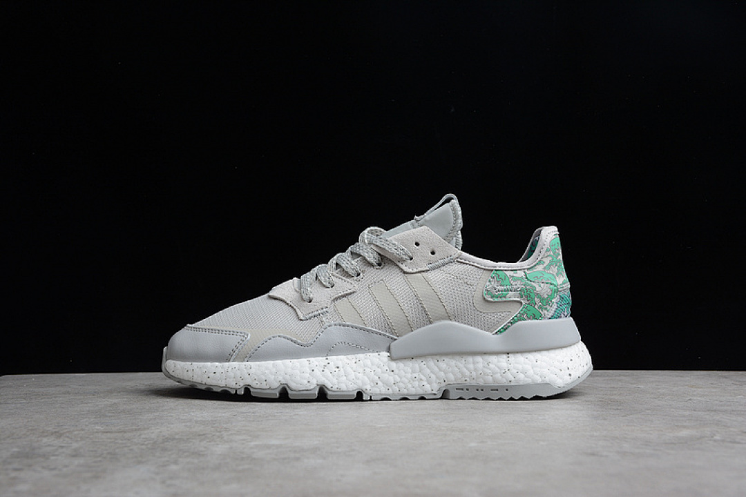Unbranded [FW6686]-[NITE JOGGER 2021 BOOST SHOES WOLF GREY/GREEN/CLOUD WHITE]-[WOMAN:36-39]-[MAN:40-45], photo 1