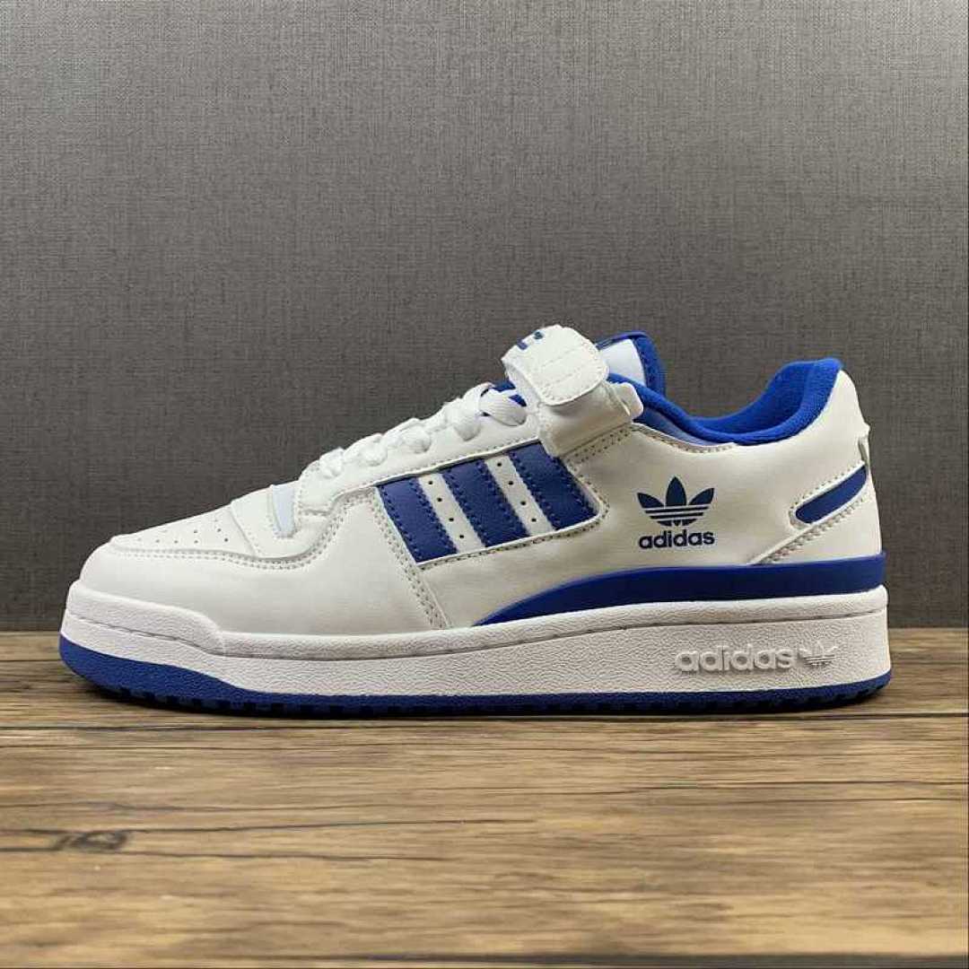 Unbranded [FY7756]-[FORUM LOW SHOES CLOUD WHITE/CLOUD WHITE/ROYAL BLUE]-[WOMAN:36-39]-[MAN:40-45], photo 1