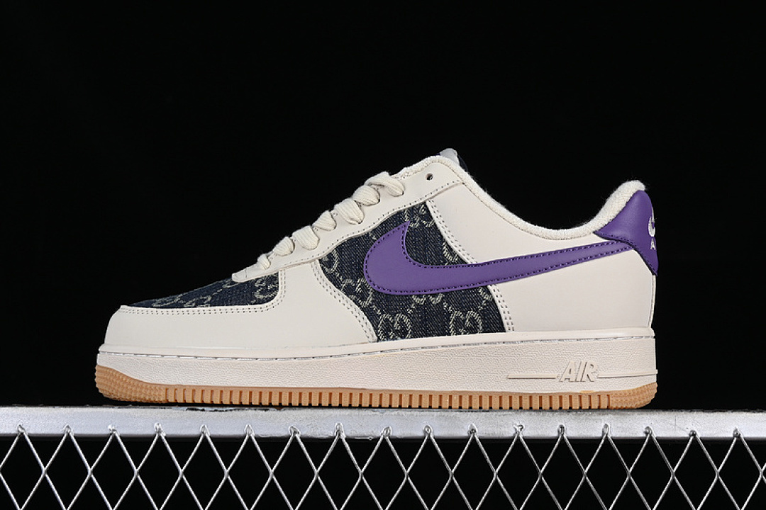 Nike [CW2288-111]-[AIR FORCE 1 07 LOW WHITE/BLACK/PURPLE]-[WOMAN:36-39]-[MAN:40-45], photo 1