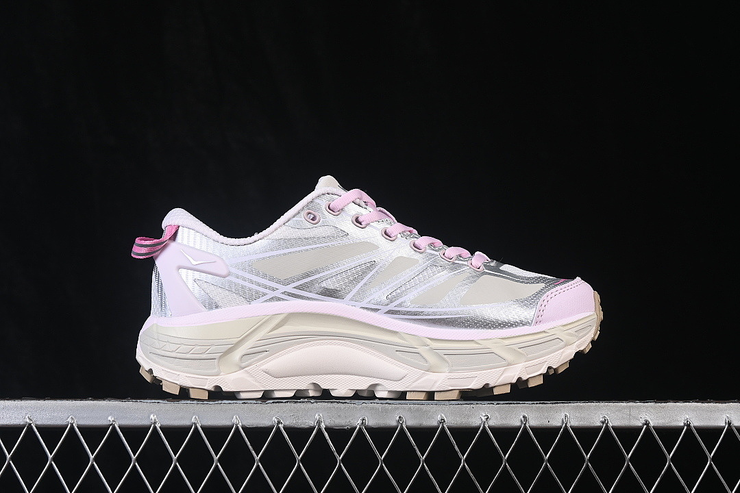 Hoka [1126851-SVRL]-[LIGHTWEIGHT MOUNTAIN RUNNING SHOES BEIGE/SILVER/PINK]-[WOMAN:36-39]-[MAN:40-45] - Image 16