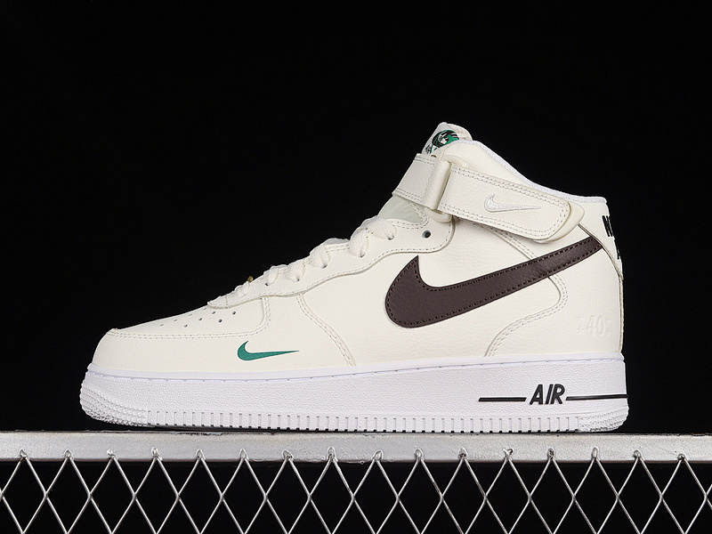 Nike Nike AIR FORCE 1 MID SAIL/BROWN BASALT-MALACHITE-WHITE · DR9513-100, photo 1