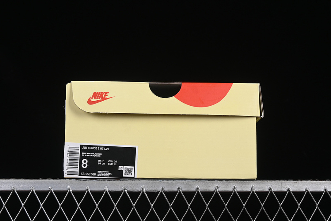 Nike [XS1958-518]-[AIR FORCE 1 07 LOW WHITE/BLACK/RED]-[WOMAN:36-39]-[MAN:40-45] - Image 12