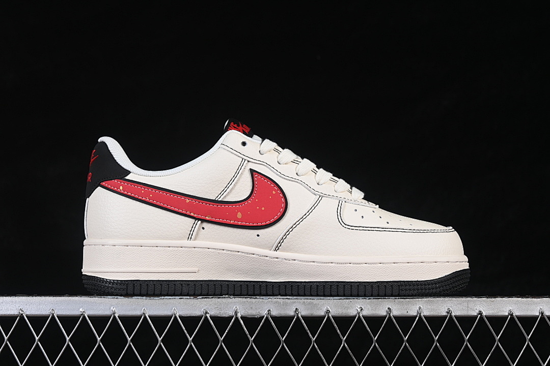 Nike [MZ9588-830]-[AIR FORCE 1 07 LOW WHITE/RED/BLACK/WHITE]-[WOMAN:36-39]-[MAN:40-45] - Image 16