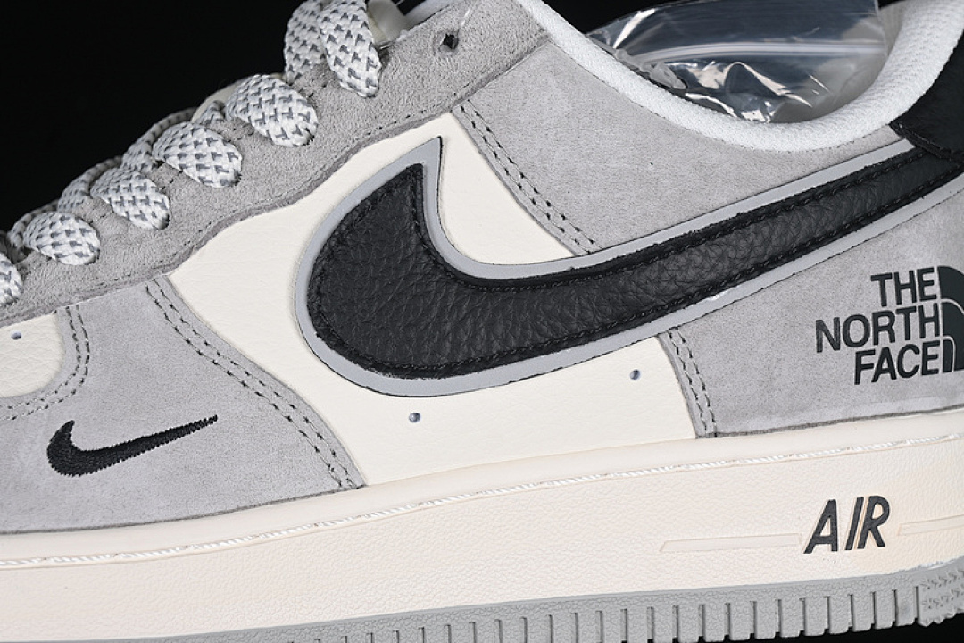 Nike [XZ6188-763]-[AIR FORCE 1 07 LOW WHITE/GREY/BLACK]-[WOMAN:36-39]-[MAN:40-45] - Image 8