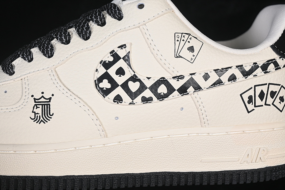 Nike [KJ1688-026]-[AIR FORCE 1 07 LOW CASUAL SNEAKERS WHITE/BLACK]-[WOMAN:36-39]-[MAN:40-45] - Image 8