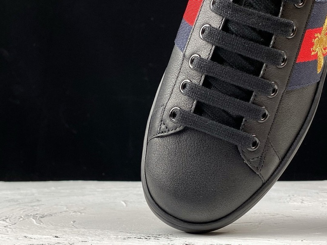 Gucci [GU*CCI ACE EMBROIDERED LOW-TOP SNEAKER BLACK/NAVY BLUE/RED-GOLD]-[UNISEX:34-48] - Image 17