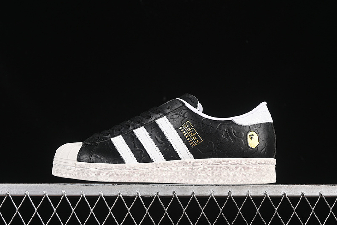 Bape [JQ3666]-[ATMOS X BAPE SUPERSTAR CORE BLACK/FOOTWEAR WHITE/OFF WHITE]-[UNISEX:35-45], photo 1