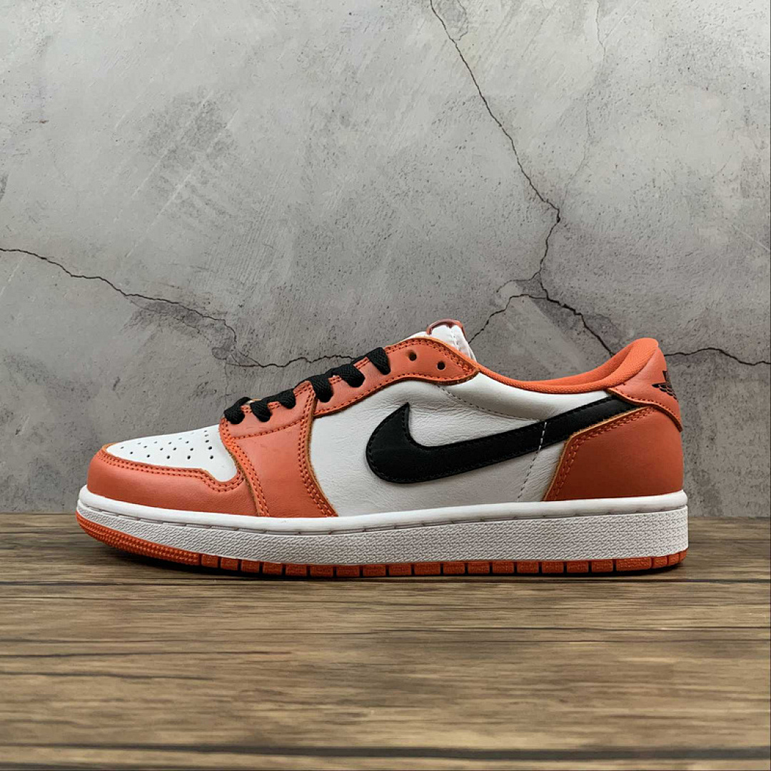 Jordan [CZ0790-801]-[AIR JORDAN 1 LOW OG SHATTERED BACKBOARD STARFISH/WHITE/BLACK]-[UNISEX:36-47], photo 1