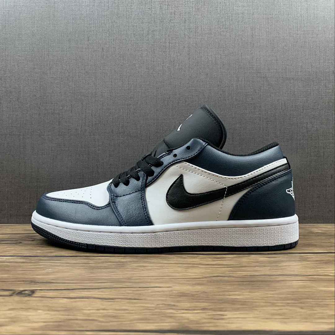 Jordan AIR Jordan 1 LOW WHITE/DARK TEAL/BLACK · 553558-411, photo 1