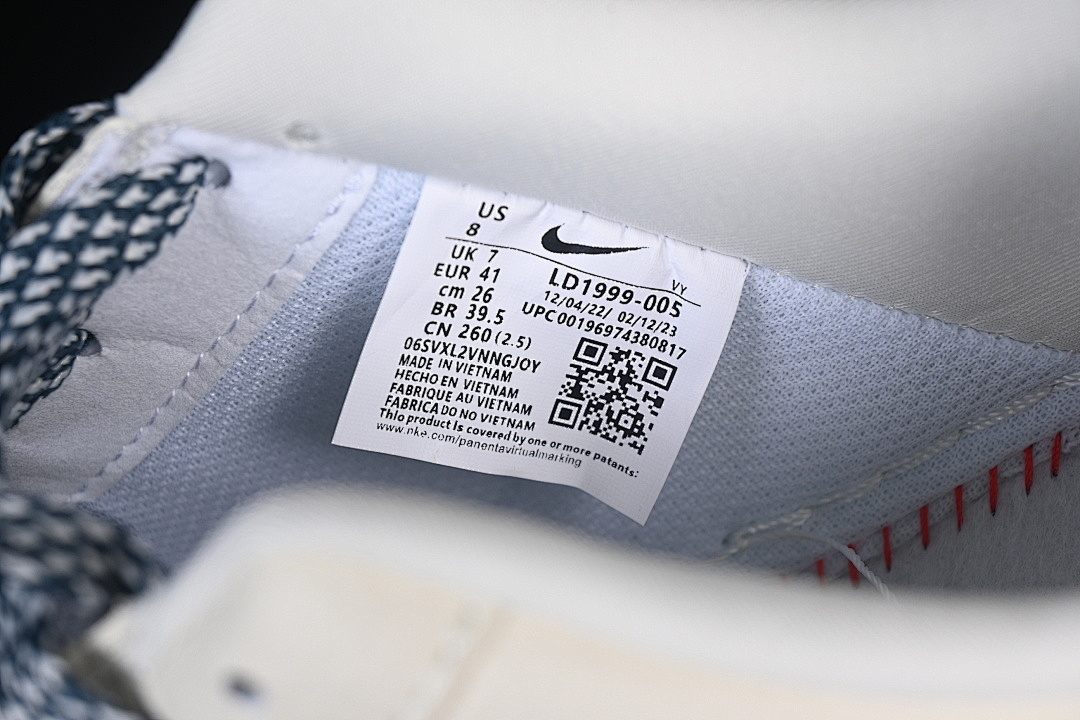 Nike [LD1999-005]-[AIR FORCE 1 07 LOW WHITE/NAVY BLUE]-[WOMAN:36-39]-[MAN:40-45] - Image 6