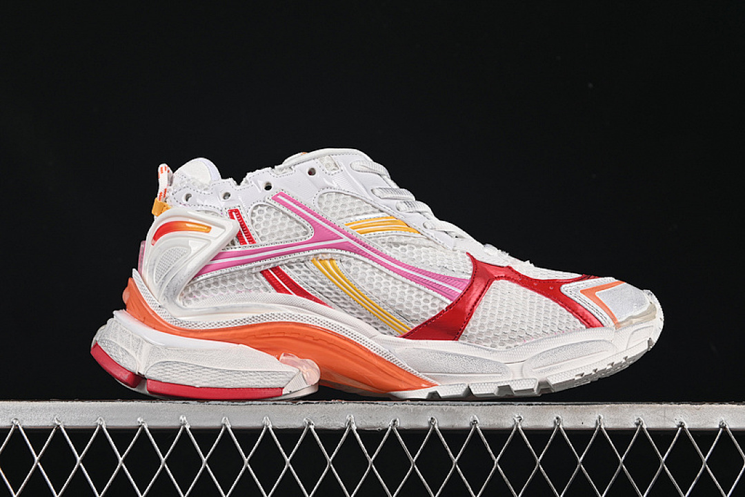 Balenciaga [W3RMU9756]-[BA*LEN*CIAGA RUNNER KITH FOUR.COLOR 7.0 WHITE/PINK/ORANGE]-[UNIUSEX:35-46] - Image 14