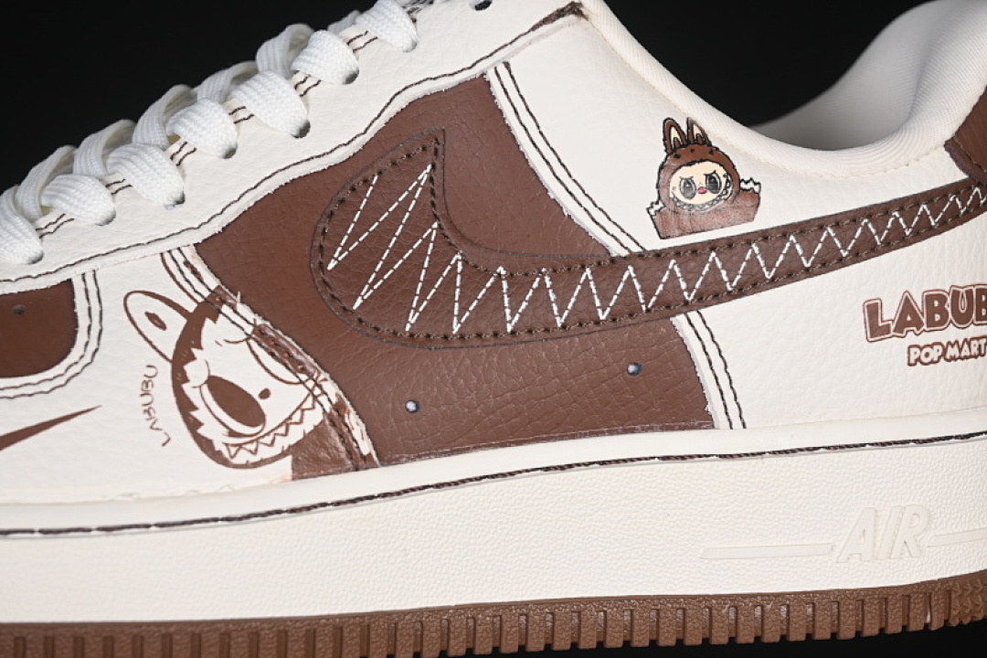 Nike [XL1979-105]-[AIR FORCE 1 07 LOW WHITE/BROWN]-[WOMAN:36-39]-[MAN:40-45] - Image 8