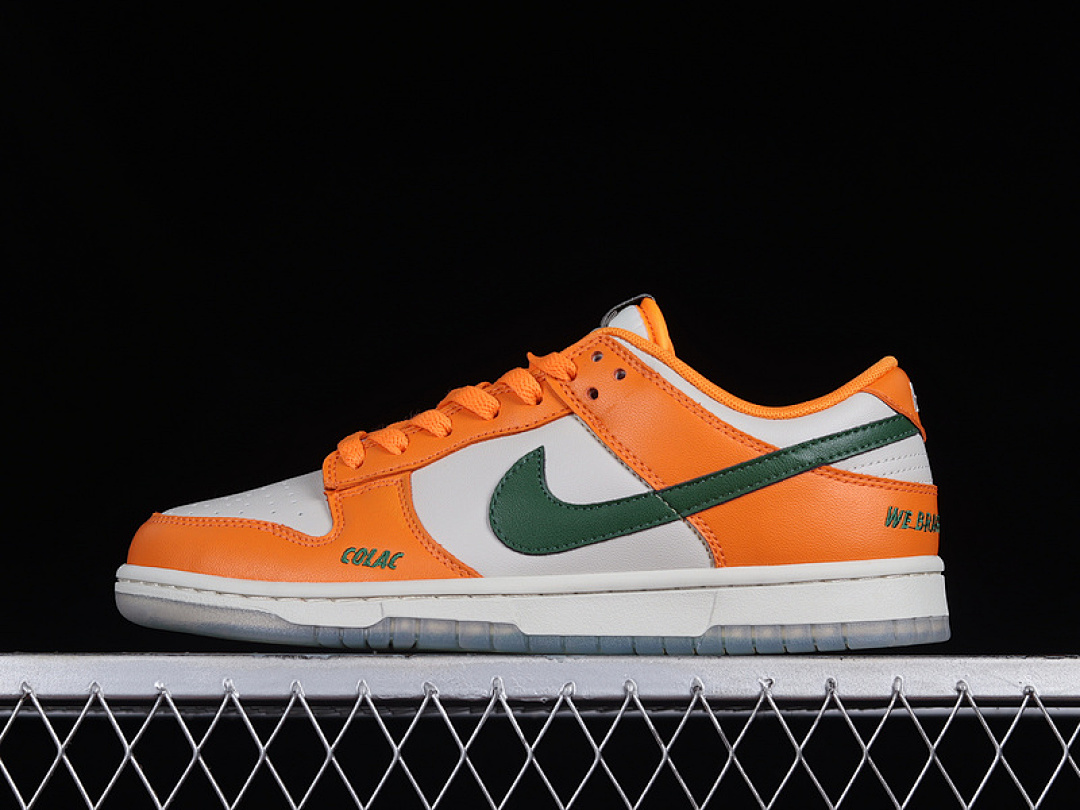 Unbranded [DR6188-800]-[FLORIDA A&M UNIVERSITY SB DUNK LOW ORANGE HORIZON/FORTRESS GREEN/SAIL]-[36-45], photo 1