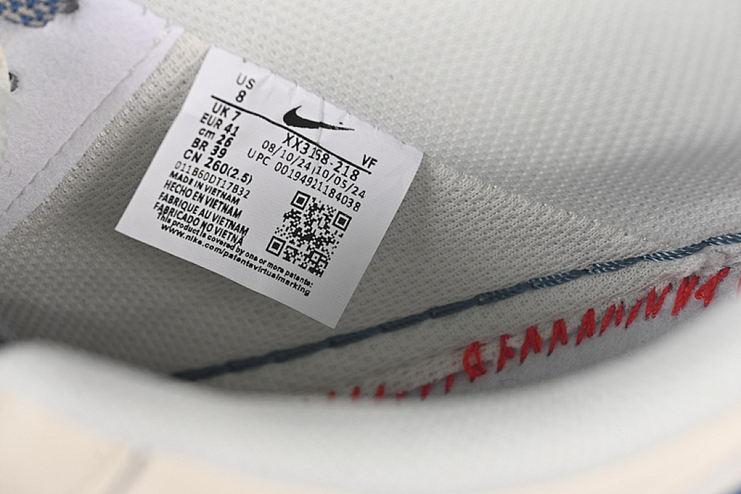 Nike [XX3168-218]-[AIR FORCE 1 07 LOW YU7 WHITE/GREY/BLUE]-[WOMAN:36-39]-[MAN:40-45] - Image 6