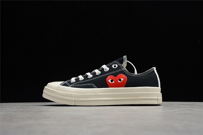 Comme des Garcons Comme des Garcons COMME DES GARÇONS X CHUCK TAYLOR ALL-STAR LOW 70S OX PLAY BLACK/BEIGE/RED · 150206C, photo 1