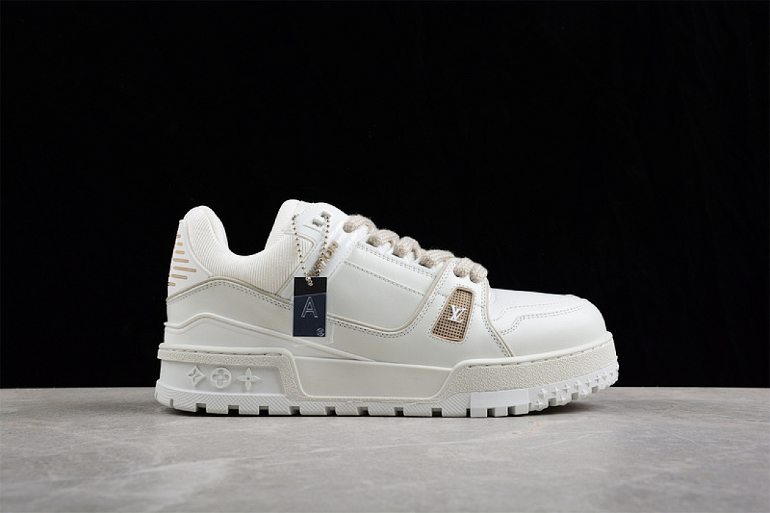 Louis Vuitton [L*V TRAINER SNEAKERS WHITE/WHITE/WHITE]-[WOMAN:35-40]-[MAN:39-45] - Image 16
