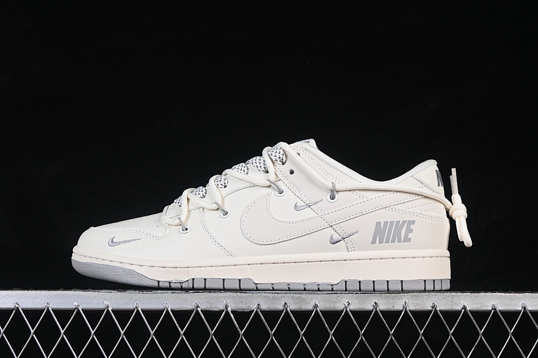 Unbranded [JP2026-103]-[DUNK LOW CASUAL SNEAKERS WHITE/LIGHT GRAY]-[WOMAN:36-39]-[MAN:40-45], photo 1